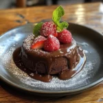 Pastel de Lava de Chocolate Mexicano
