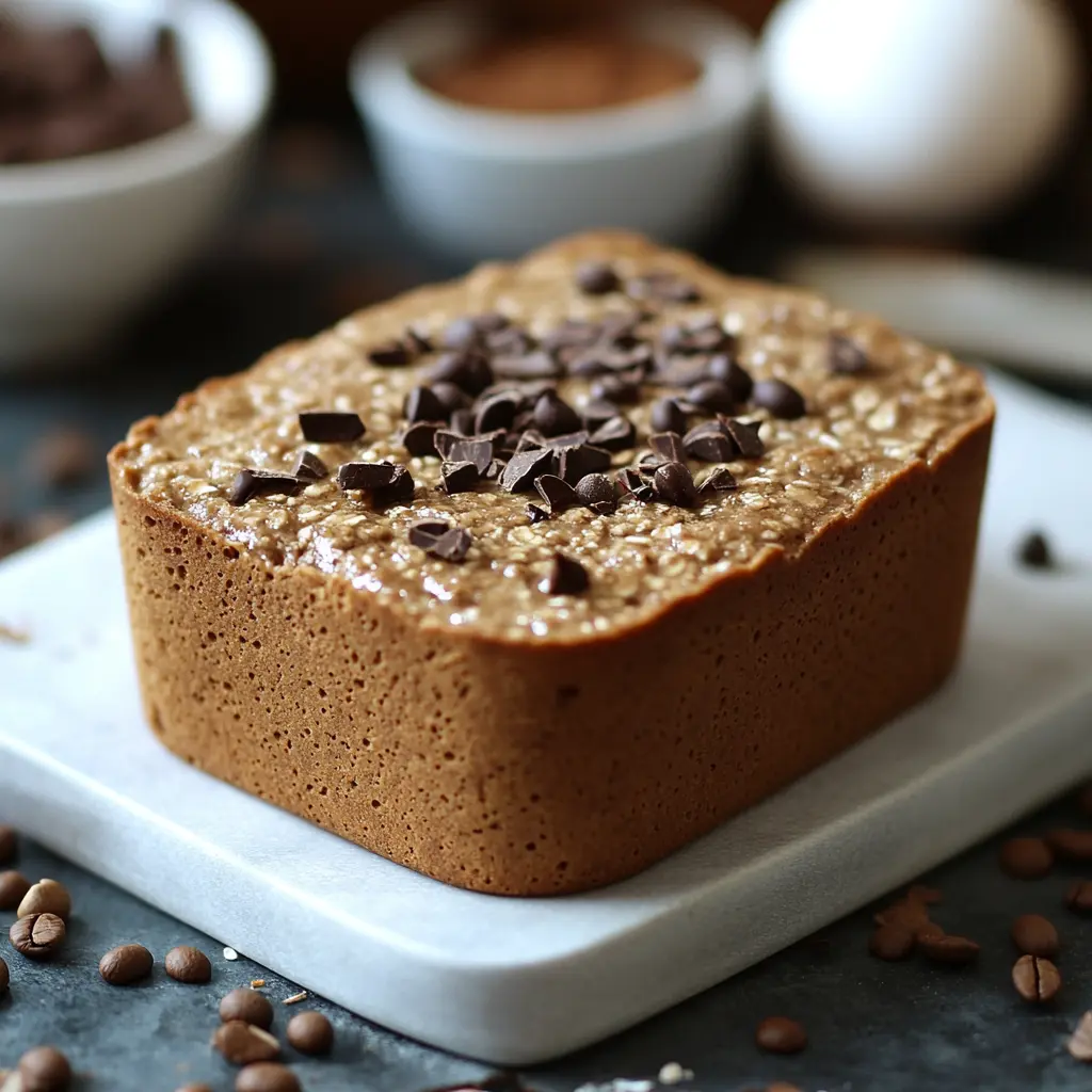 Bizcocho Saludable de Avena con un Toque de Café